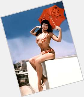 Bettie Page black hair & hairstyles Athletic body, 