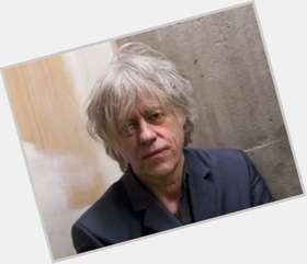 Bob Geldof Slim body,  grey hair & hairstyles