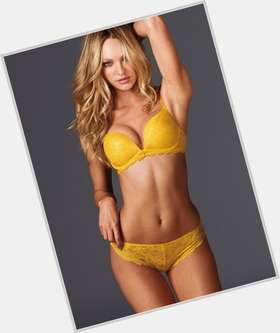 Candice Swanepoel Slim body,  dyed blonde hair & hairstyles