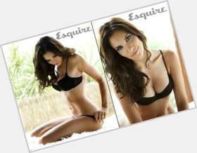 Daniela Ruah Slim body,  dark brown hair & hairstyles