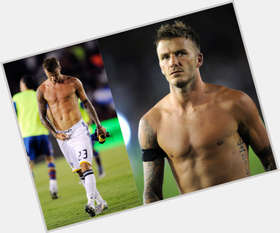 David Beckham blonde hair & hairstyles Athletic body, 