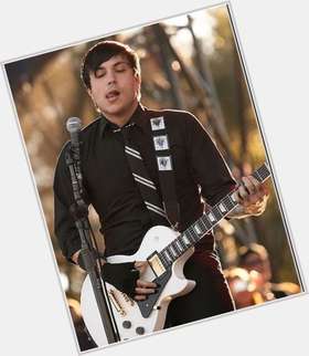Frank Iero Slim body,  dyed black hair & hairstyles