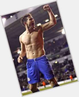 Frank Lampard Athletic body,  dark brown hair & hairstyles