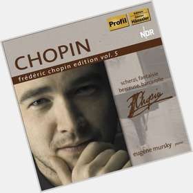 Frederic Chopin Slim body,  dark brown hair & hairstyles
