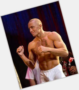 Georges St Pierre Athletic body,  light brown hair & hairstyles
