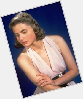 Ingrid Bergman Slim body,  light brown hair & hairstyles