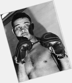 Joe Louis Athletic body,  black hair & hairstyles