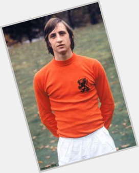 Johan Cruyff Athletic body,  light brown hair & hairstyles