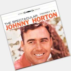 Johnny Horton Slim body,  dark brown hair & hairstyles