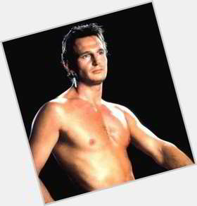 Liam Neeson Athletic body,  light brown hair & hairstyles