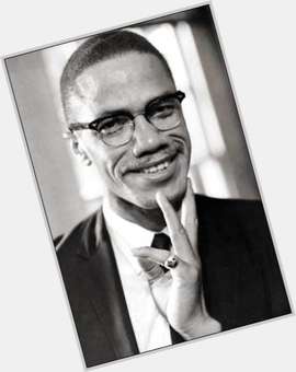 Malcolm X Average body,  dark brown hair & hairstyles