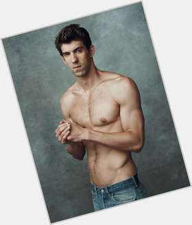 Michael Phelps Athletic body,  light brown hair & hairstyles