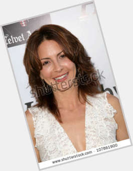 Michelle Clunie Slim body,  dark brown hair & hairstyles