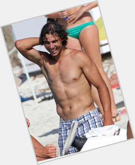 Rafael Nadal dark brown hair & hairstyles Athletic body, 