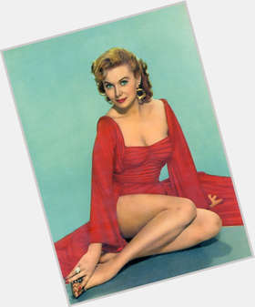 Rhonda Fleming Slim body,  red hair & hairstyles