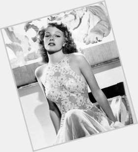 Rita Hayworth dyed red hair & hairstyles Voluptuous body, 