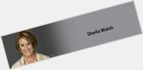 Sheila Walsh Slim body,  light brown hair & hairstyles