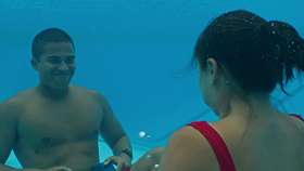 Alex Aiono and Kekoa Kekumano shirtless in Rescue HI-Surf 1-17