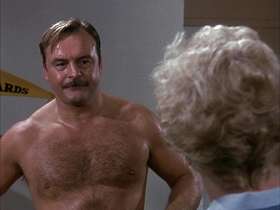 Dick Butkus shirtless in Murder, She Wrote 1-17