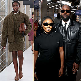 Zaya Wade makes runway debut at Miu Miu Paris show with Gabrielle Union and Dwyane Wade