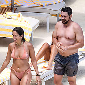 James Franco flaunts shirtless physique on romantic Italian vacation with girlfriend Izabel Pakzad