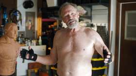 Michael Rooker shirtless in The Righteous Gemstones 4-07