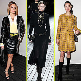 Cruz, Qualley Among Celebrities Watching Gigi Hadid in Chanel Paris Show