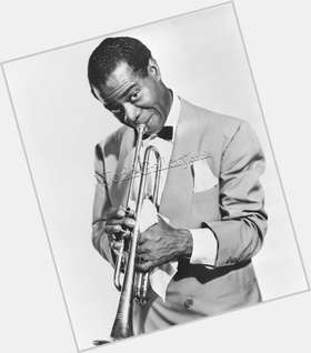Louis Armstrong Average body,  black hair & hairstyles