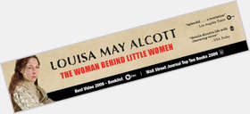 Louisa May Alcott Average body,  dark brown hair & hairstyles