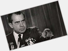Richard Nixon Average body,  black hair & hairstyles