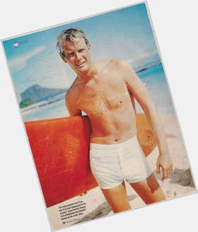 Troy Donahue Average body,  salt and pepper hair & hairstyles