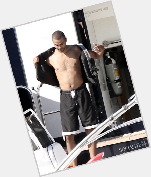 Tony Parker shirtless bikini